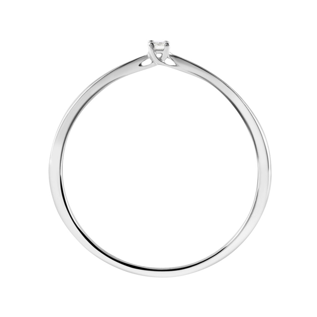 Anello Solitario Grace Oro Bianco Diamante - Anelli con Pietre Donna | Stroili