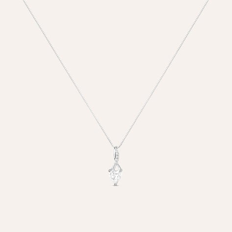 Collana Claire Oro Bianco Cubic Zirconia - Collane Donna | Stroili