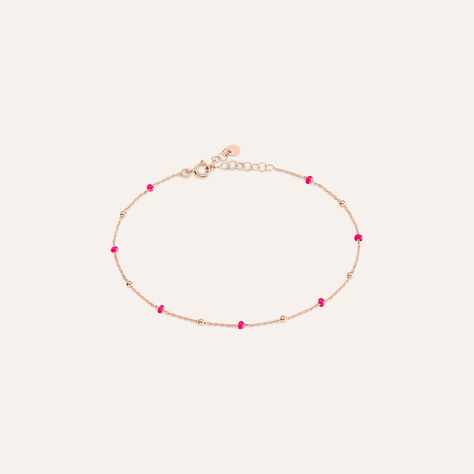 Cavigliera Silver Collection Argento Rosa Pietra sintetica - Cavigliere Donna | Stroili