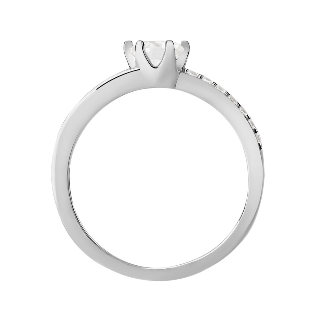 Anello Solitario Silver Elegance Argento Rodiato Cubic Zirconia - Anelli con Pietre Donna | Stroili