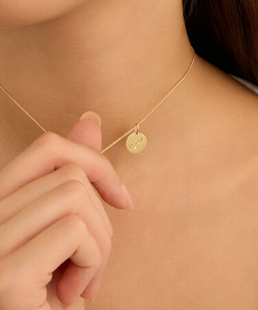 Pendente Po&egrave;me Oro Giallo Cubic Zirconia