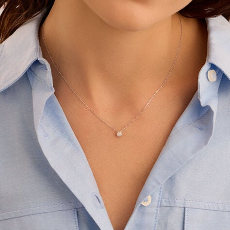 Collana Sophia Oro Bianco Diamante - Collane Donna | Stroili