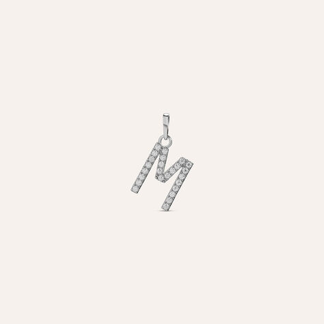 Pendente Poème Oro Bianco Cubic Zirconia - Ciondoli Donna | Stroili