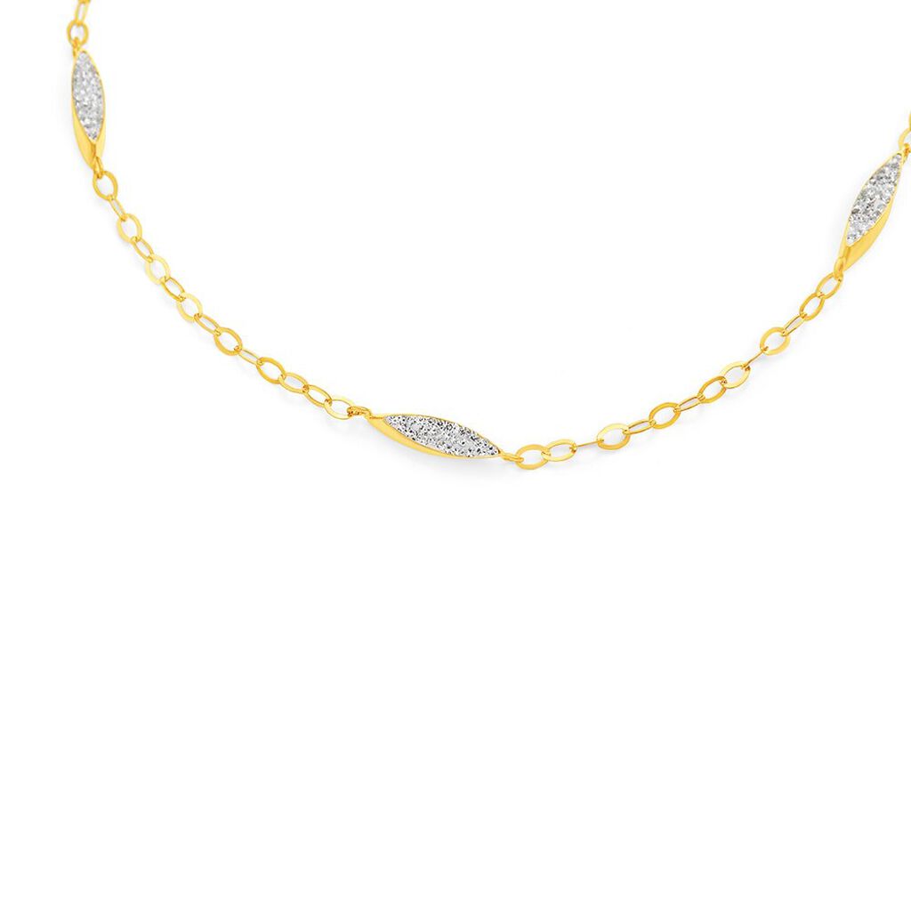 Collana Christelle Oro Giallo Cristallo - Collane Donna | Stroili