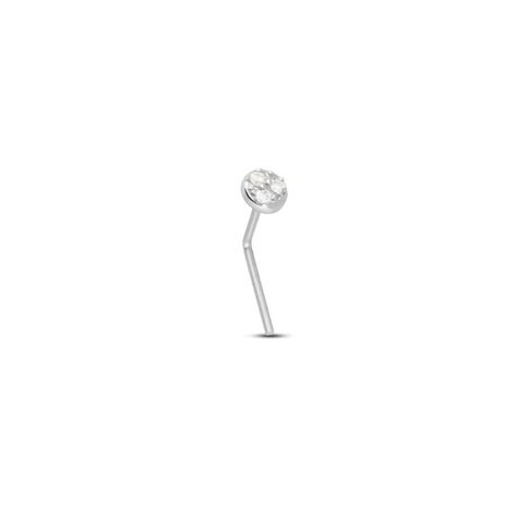 Piercing Naso Bon Ton Oro Bianco Diamante - Piercing Naso Donna | Stroili