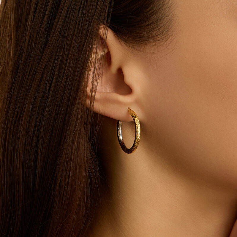 Orecchini A Cerchio Toujours Oro Bicolore - Orecchini a Cerchio Donna | Stroili