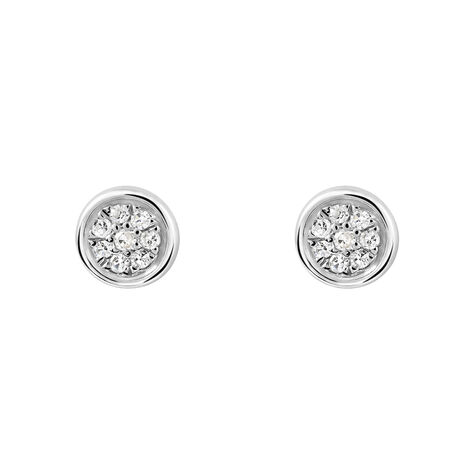 Orecchini Lobo Sophia Oro Bianco Diamante - Orecchini a Lobo Donna | Stroili