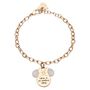 Bracciale Lady Message Acciaio Rosato Disney e Cristalli