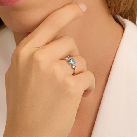 Anello Trilogy Silver Rainbow Argento Rodiato Cubic Zirconia - Anelli con Pietre Donna | Stroili