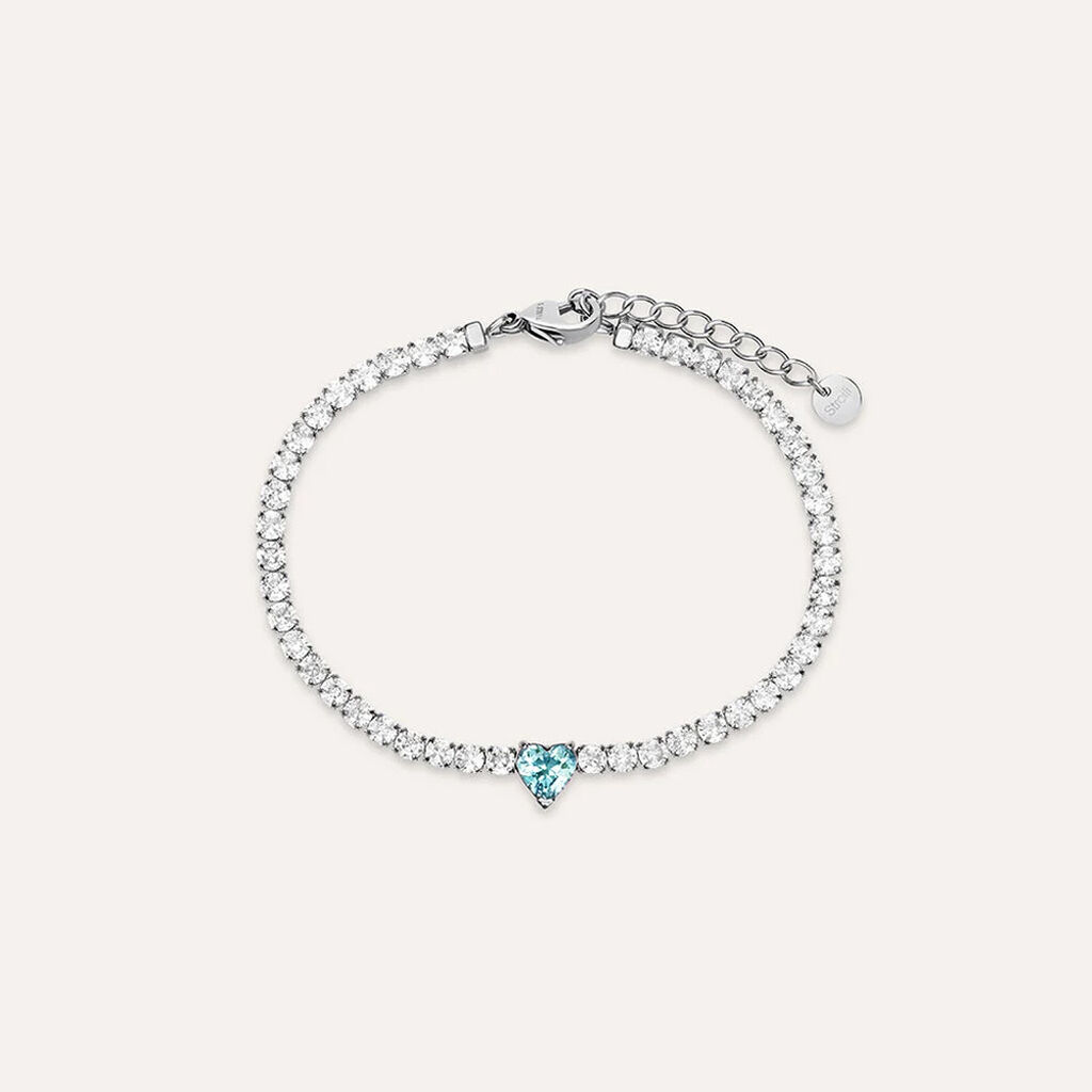 Bracciale Tennis Aura Acciaio Cristallo