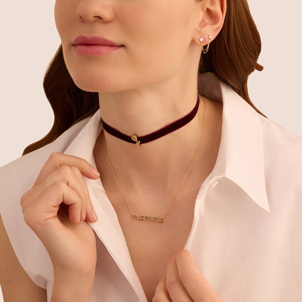 Doppia Catenina Veneziana per Piercing Bon Ton Oro Giallo 2.5cm