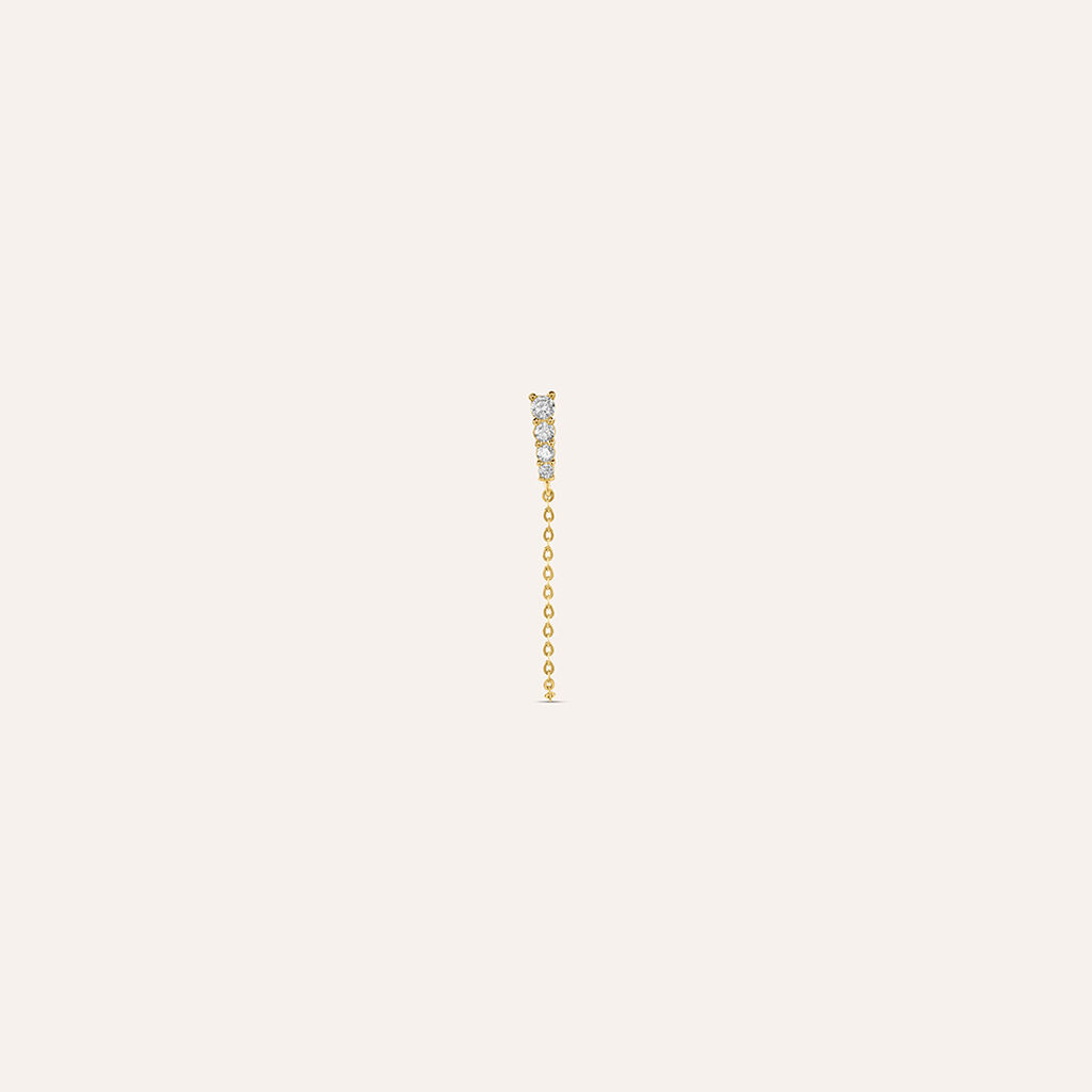 Mono Orecchino Lobo Bon Ton Oro Giallo Cubic Zirconia - Mono Orecchino Donna | Stroili