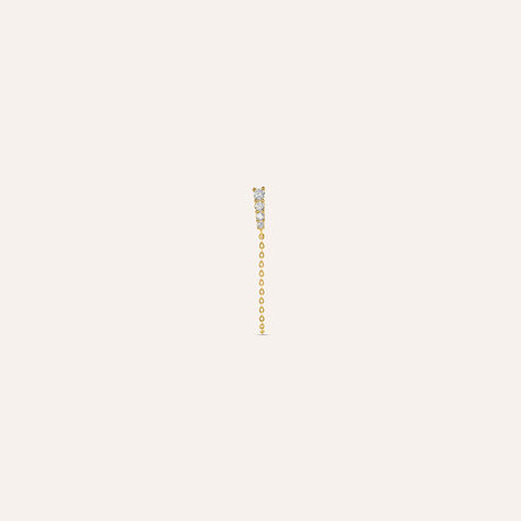 Mono Orecchino Lobo Bon Ton Oro Giallo Cubic Zirconia - Mono Orecchino Donna | Stroili