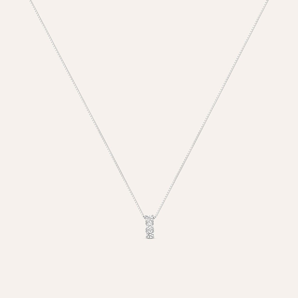 Collana Trilogy Silver Elegance Argento Rodiato Cubic Zirconia - Gioielli Donna | Stroili