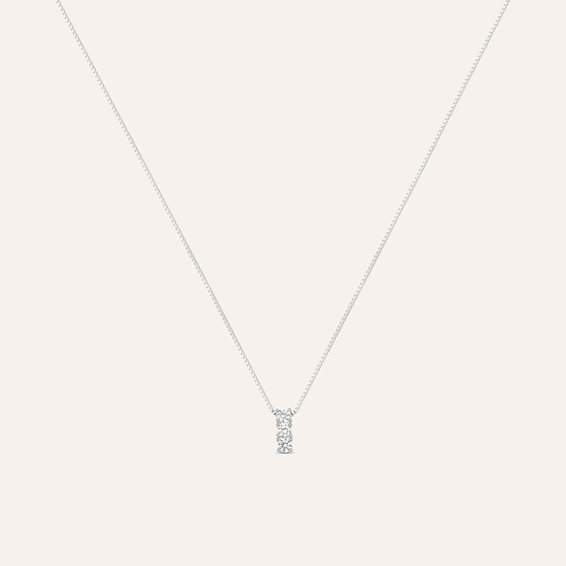 Collana Trilogy Silver Elegance Argento Rodiato Cubic Zirconia - Gioielli Donna | Stroili