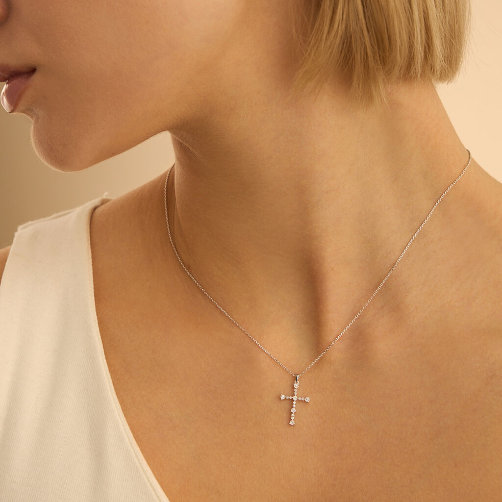 Collana Sophia Oro Bianco Diamante - Collane Donna | Stroili