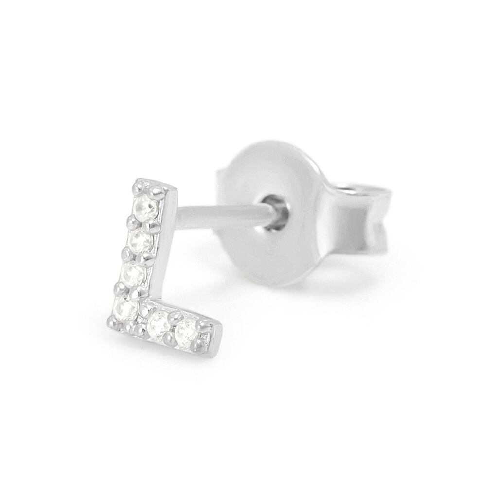 Mono Orecchino Lobo Silver Moments Argento Rodiato Cubic Zirconia - Mono Orecchino Donna | Stroili