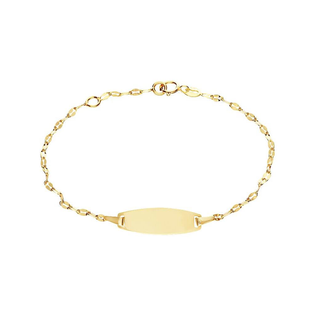 Bracciale Con Targhetta Holy Oro Giallo - Bracciali con Incisione Bambino | Stroili