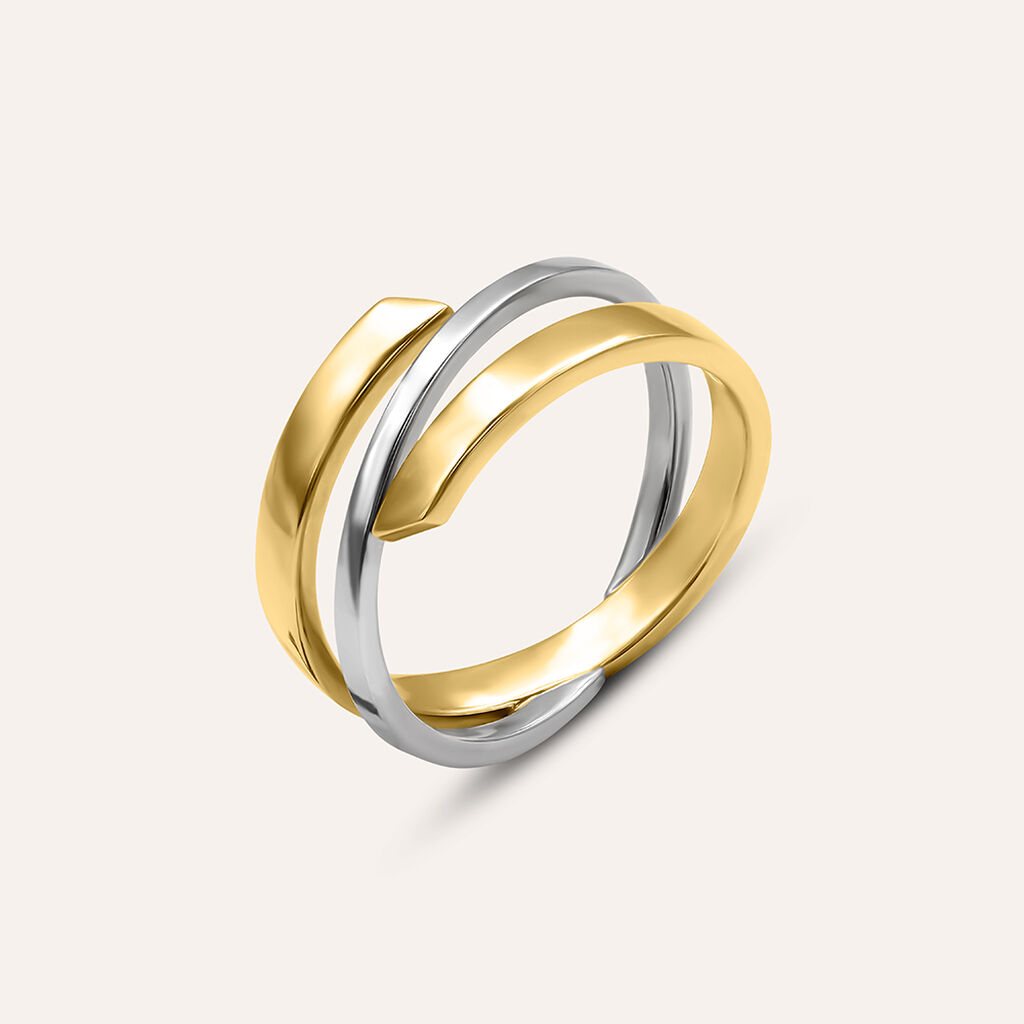 Anello Fascia Isabelle Oro Bicolore - Gioielli Donna | Stroili