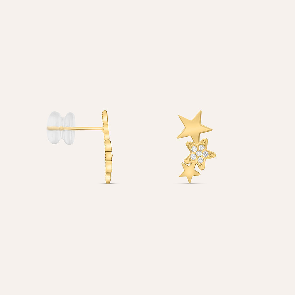 Orecchini Lobo Claire Oro Giallo Cubic Zirconia - Orecchini a Lobo Donna | Stroili
