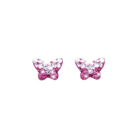 Orecchini Lobo Silver Baby Argento Rodiato Cristallo - Orecchini a Lobo Bambino | Stroili