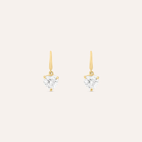 Orecchini Lobo Punto Luce Claire Oro Giallo Cubic Zirconia - Orecchini a Lobo Donna | Stroili