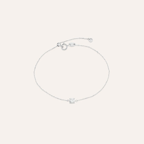 Bracciale Punto Luce Claire Oro Bianco Cubic Zirconia - Bracciali Amicizia Donna | Stroili