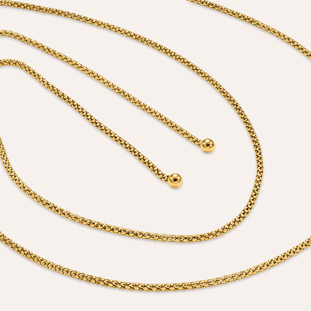 Collana Cravattino Lady Code Acciaio Dorato - Collane Donna | Stroili