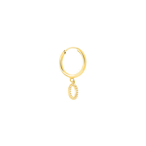 Mono Orecchino A Cerchio Toujours Oro Giallo Cubic Zirconia - Mono Orecchino Donna | Stroili