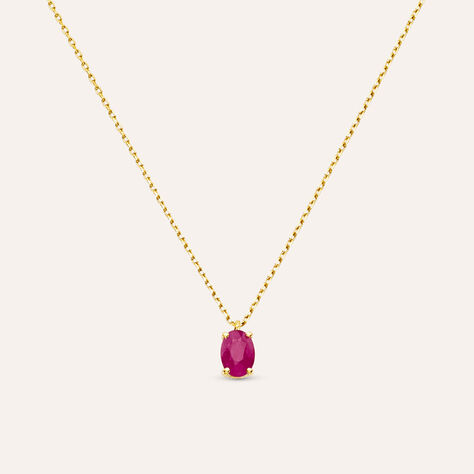 Collana Punto Luce Charlotte Oro Giallo Rubino - Collane Punto Luce Donna | Stroili