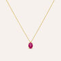 Collana Punto Luce Charlotte Oro Giallo Rubino