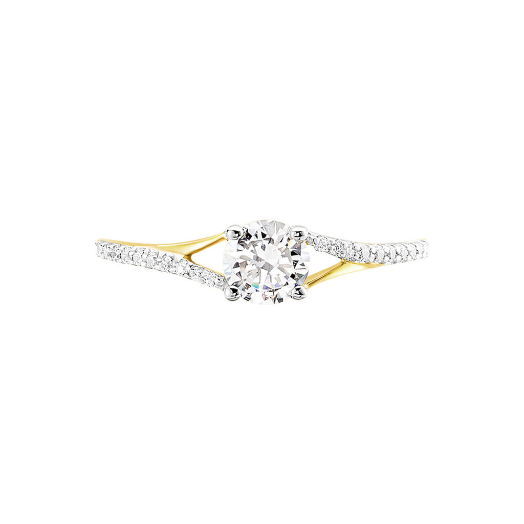 Anello Solitario Claire Oro Giallo Cubic Zirconia - Anelli con Pietre Donna | Stroili