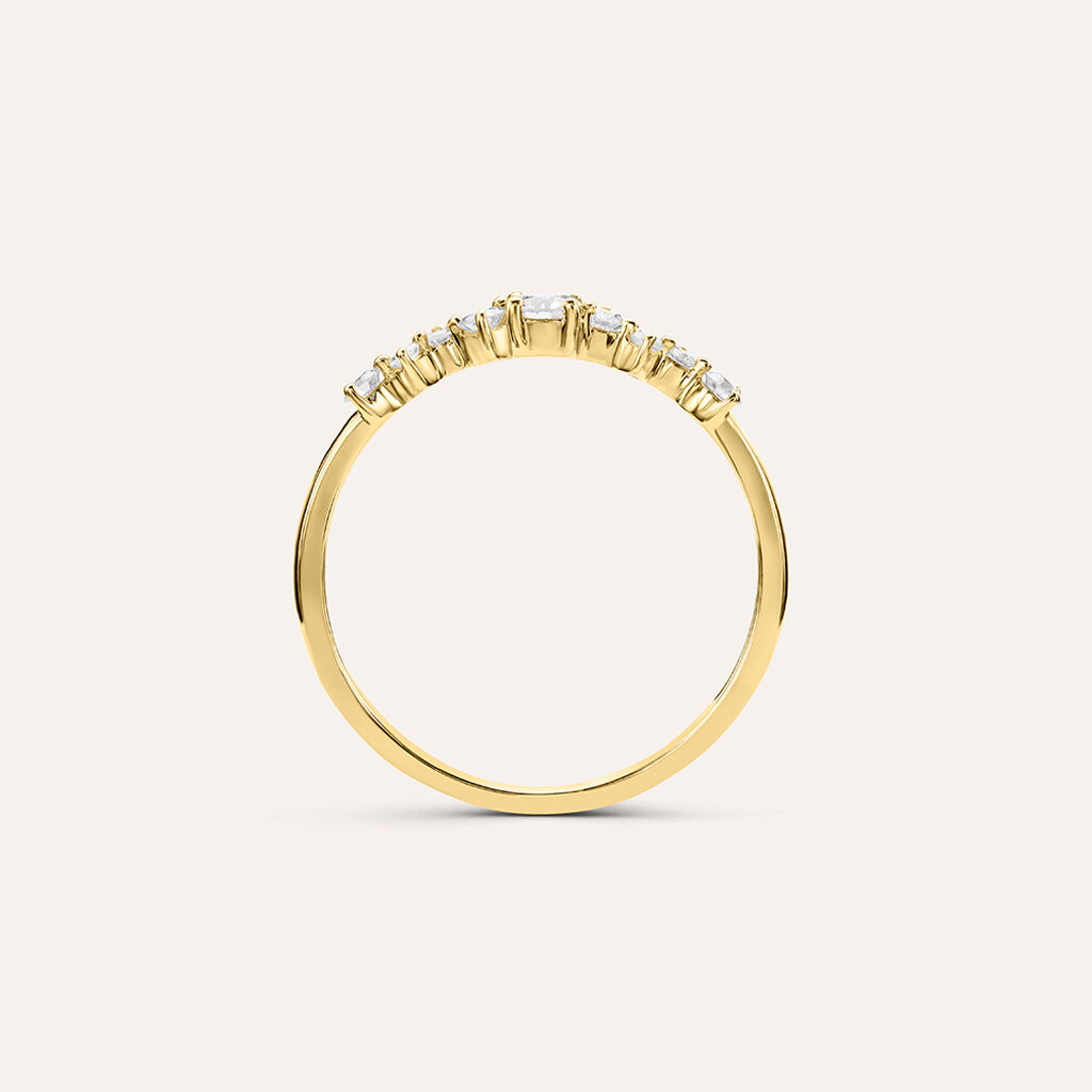 Anello Riviere Diamade Glam Oro Giallo Diamante Lab-Grown - Anelli Riviere Donna | Stroili
