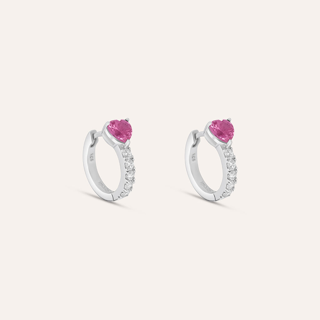 Orecchini A Cerchio Silver Elegance Argento Rodiato Cubic Zirconia - Orecchini a Cerchio Donna | Stroili