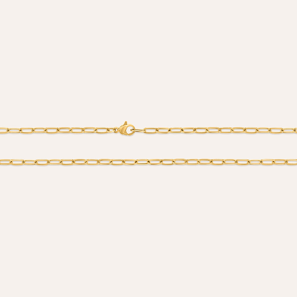 Collana Lady Code Acciaio Dorato - Collane Donna | Stroili
