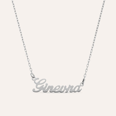 Collana Ginevra Gold Names Oro Bianco - Collane Unisex | Stroili