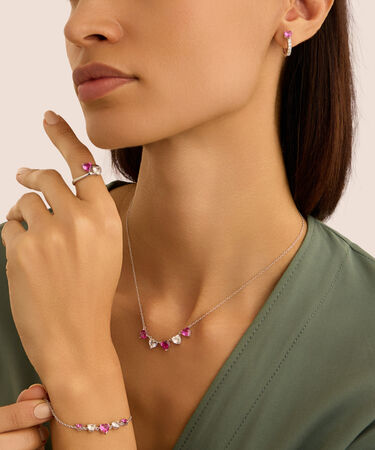 Anello Contrarie Silver Elegance Argento Rodiato Cubic Zirconia