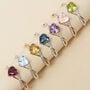 Anello Am&eacute;lie Oro Rosa Quarzo Cubic Zirconia