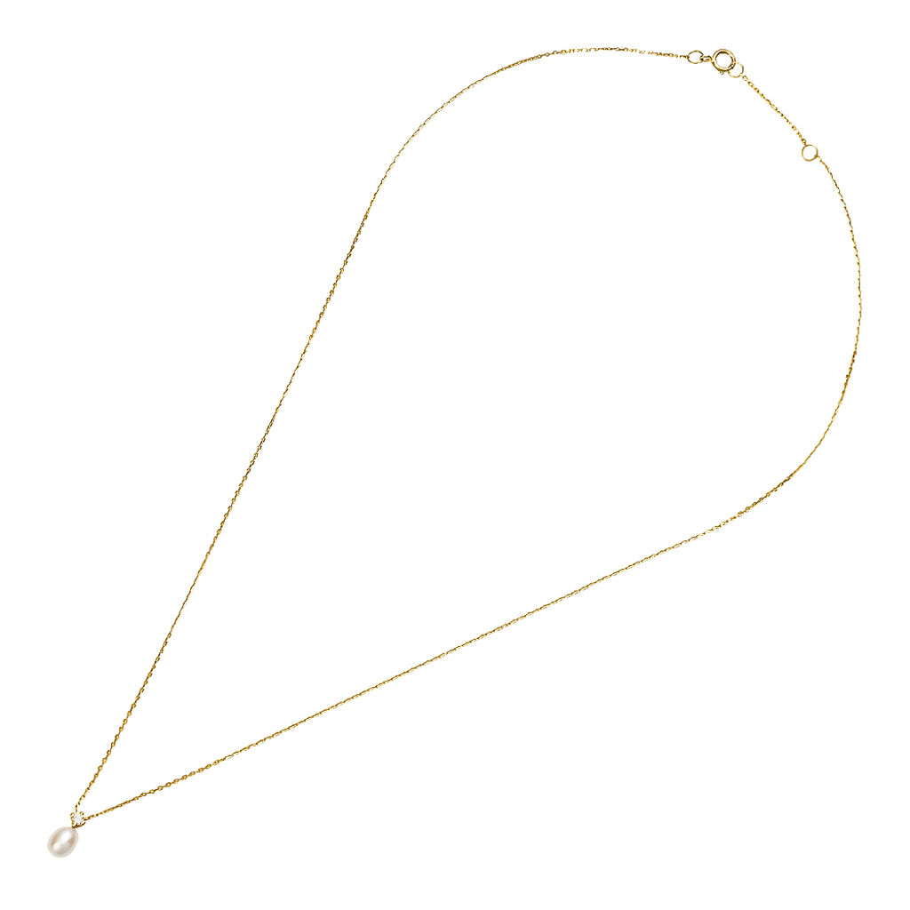 Collana Gabrielle Oro Giallo Perla D'Acqua Dolce Cubic Zirconia - Collane Donna | Stroili