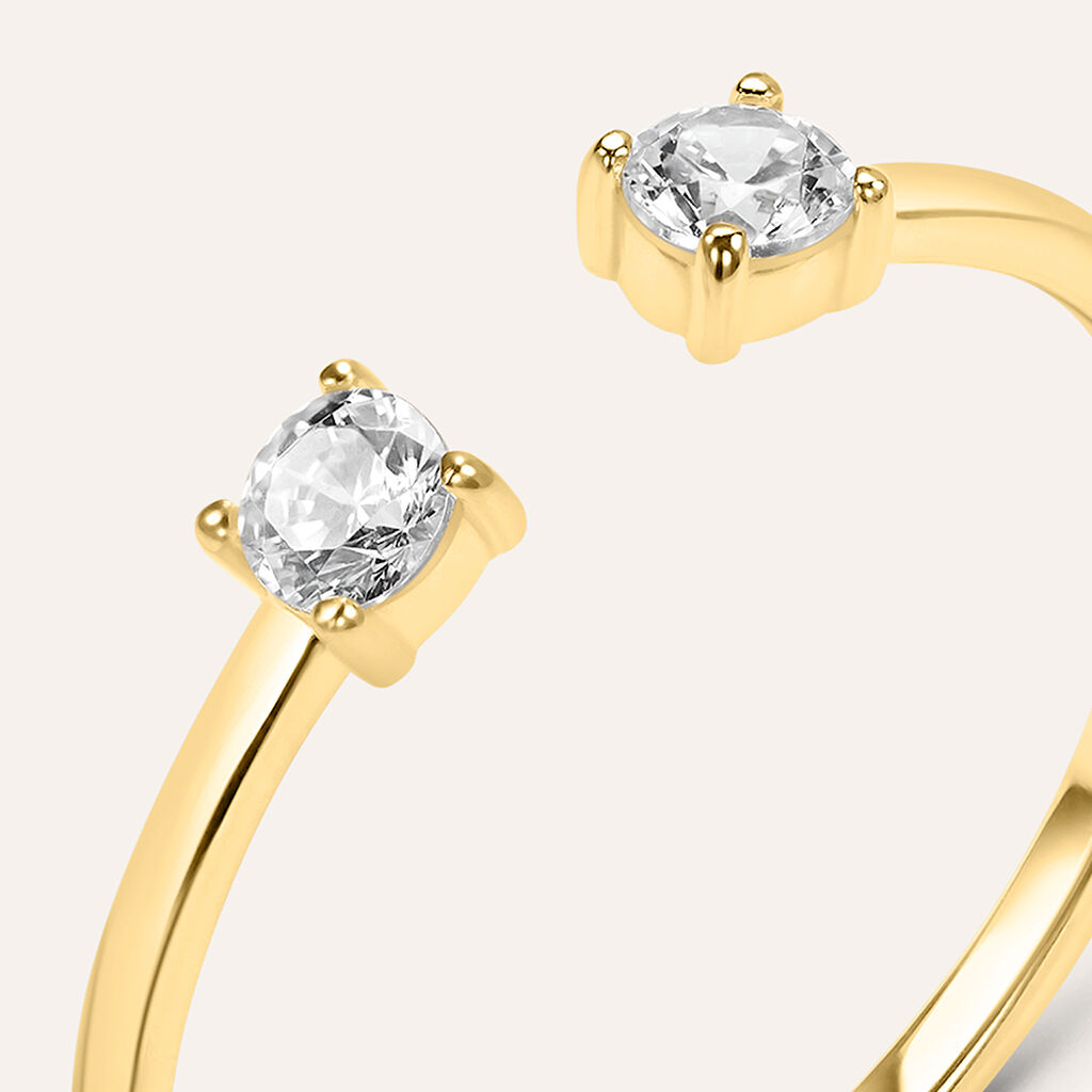 Anello Fantasia Claire Oro Giallo Cubic Zirconia