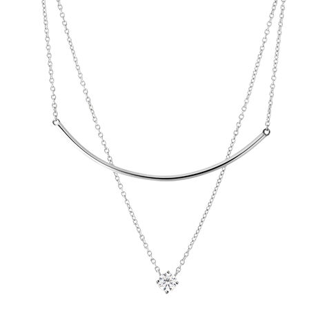 Collana Punto Luce Silver Elegance Argento Rodiato Cubic Zirconia - Collane Choker Donna | Stroili