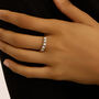 Anello Riviere Diamotion Oro Bianco Diamante