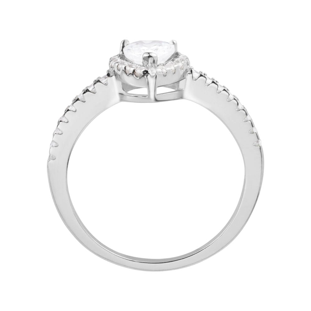 Anello solitario argento stroili oro hotsell