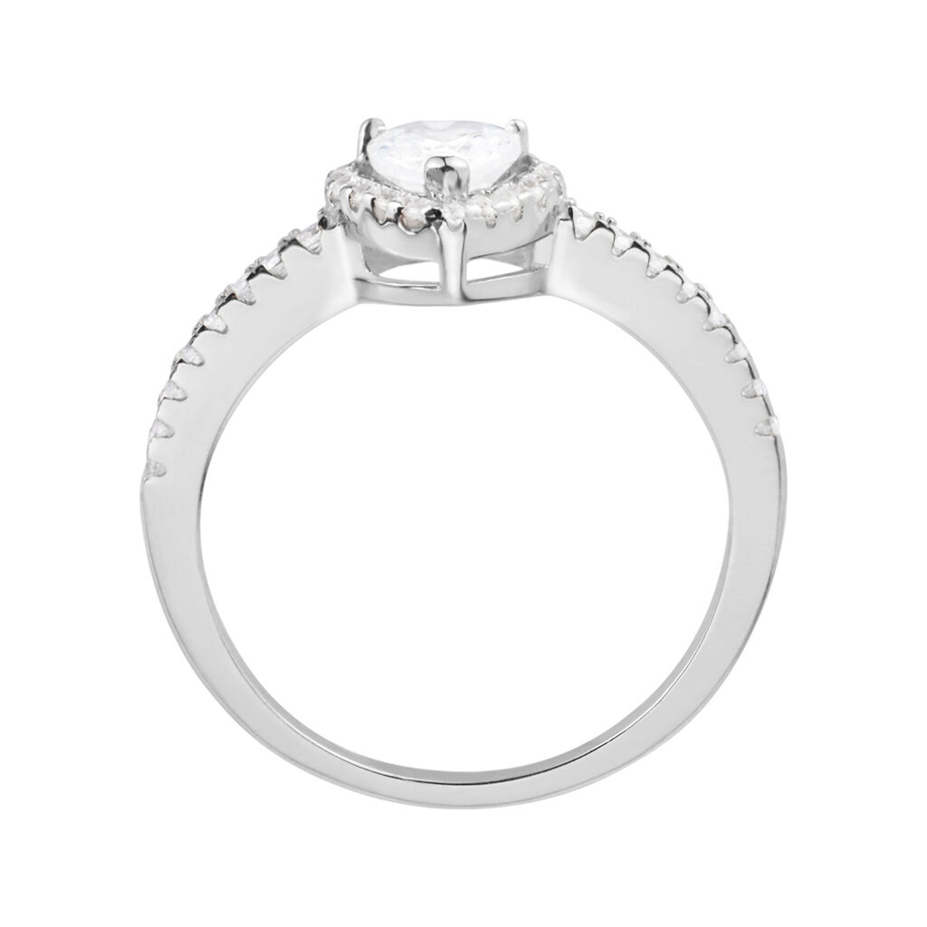 Anello Solitario Silver Elegance Argento Rodiato Cubic Zirconia - Anelli con Pietre Donna | Stroili