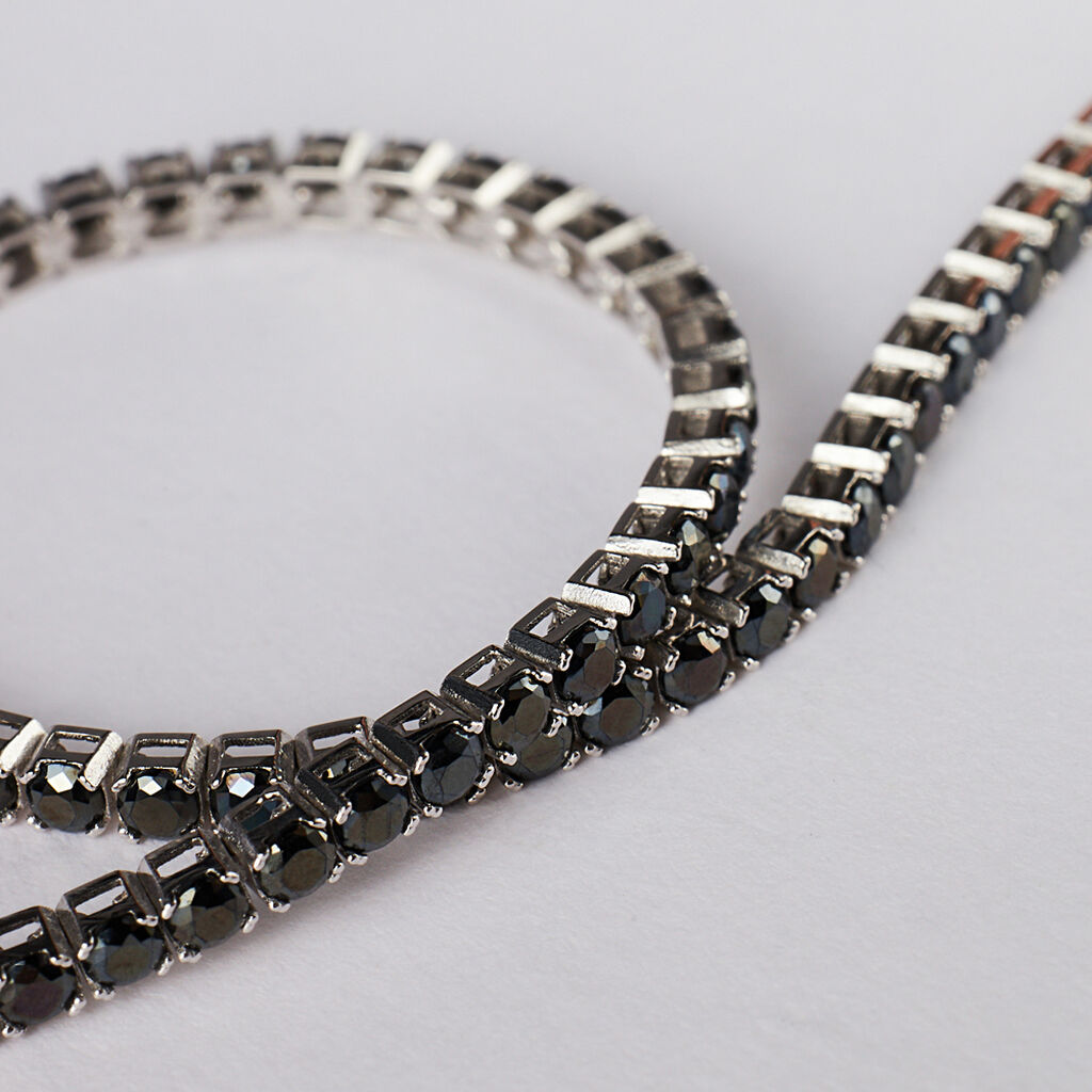 Bracciale Tennis L'homme Or Oro Bianco Spinello - Bracciali Tennis Uomo | Stroili