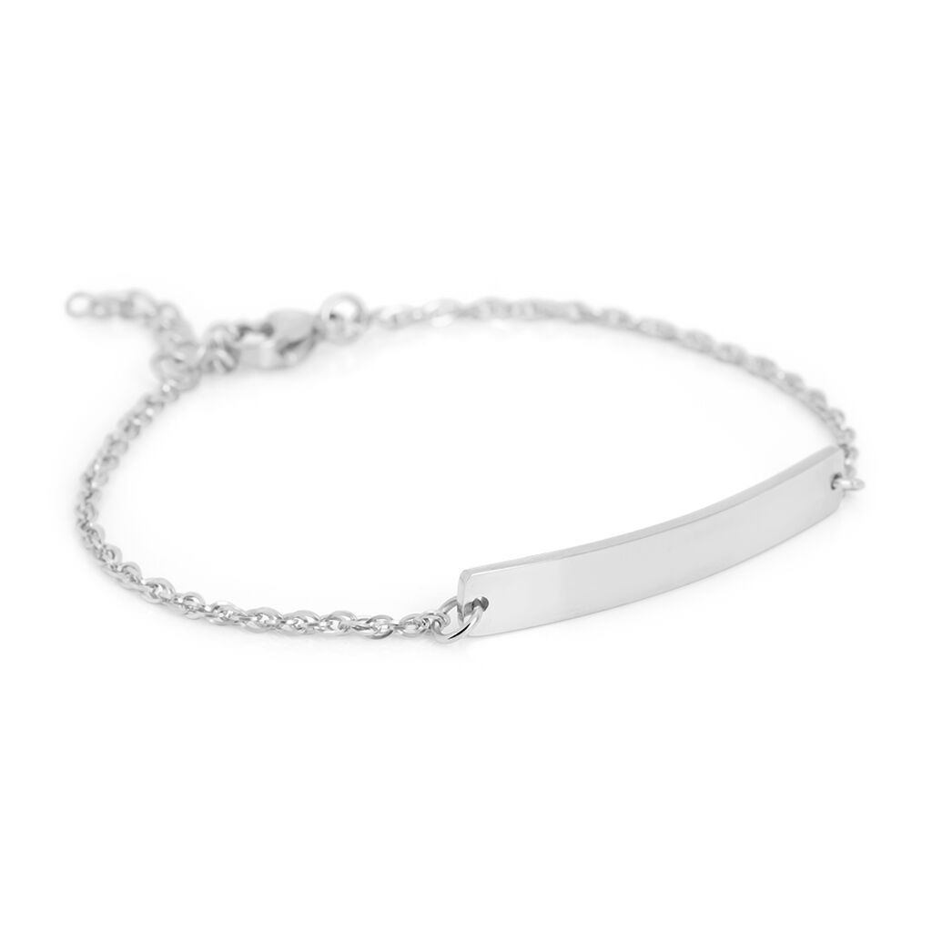 Bracciale Con Targhetta Moonlight Acciaio