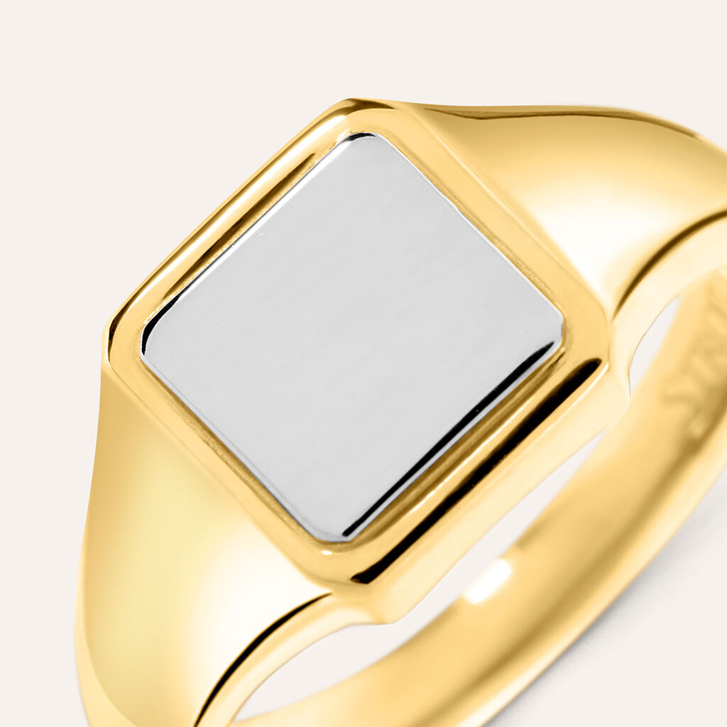 Anello Chevalier Man Code Acciaio Bicolore