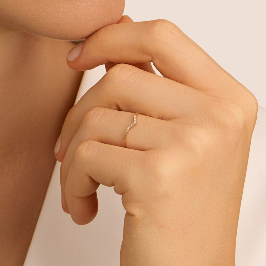 Anello Fantasia Sophia Oro Giallo Diamante