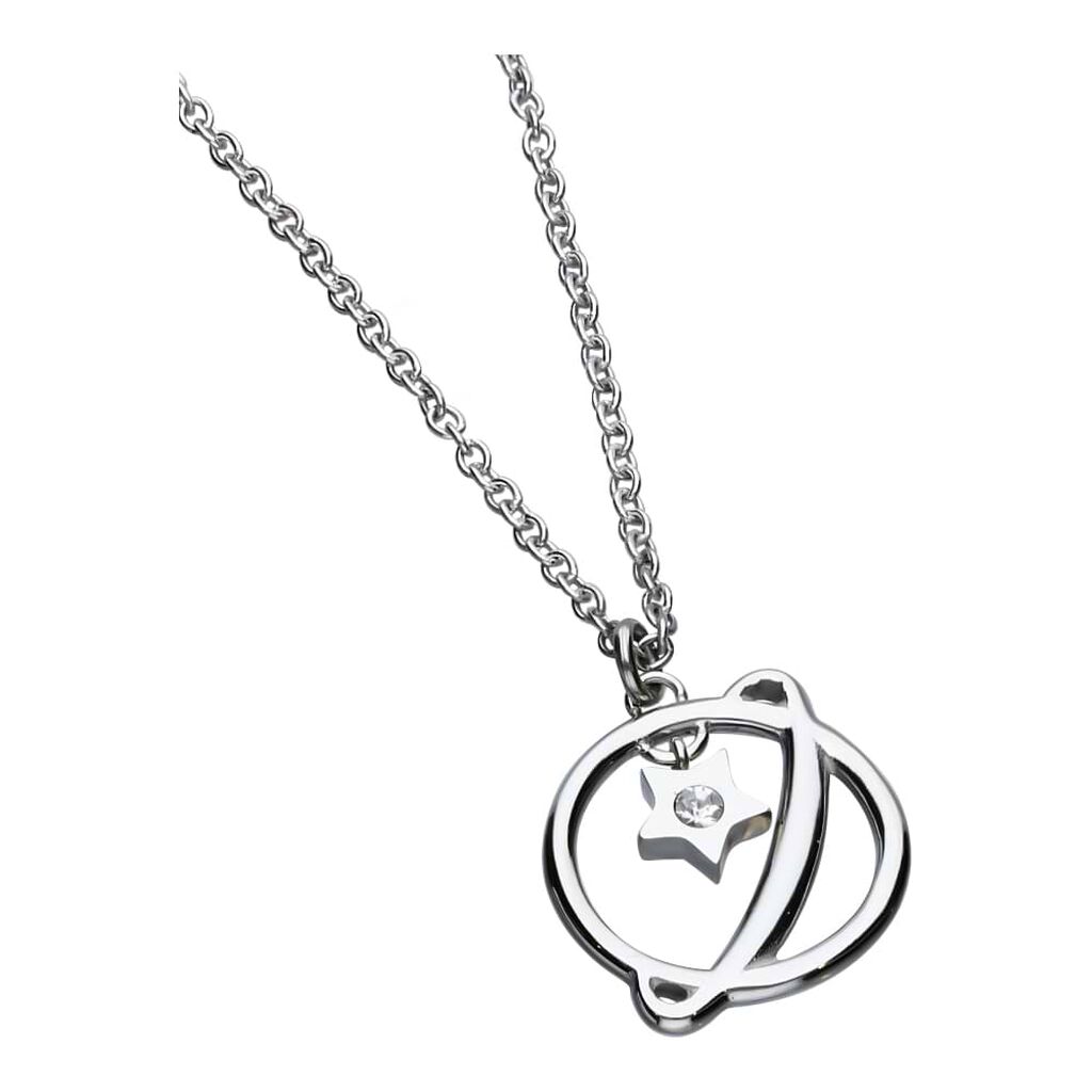 Collana Lady Chic Acciaio Saturno e Cristalli - Collane Donna | Stroili