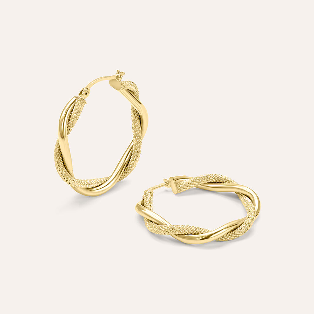 Orecchini A Cerchio Isabelle Oro Giallo